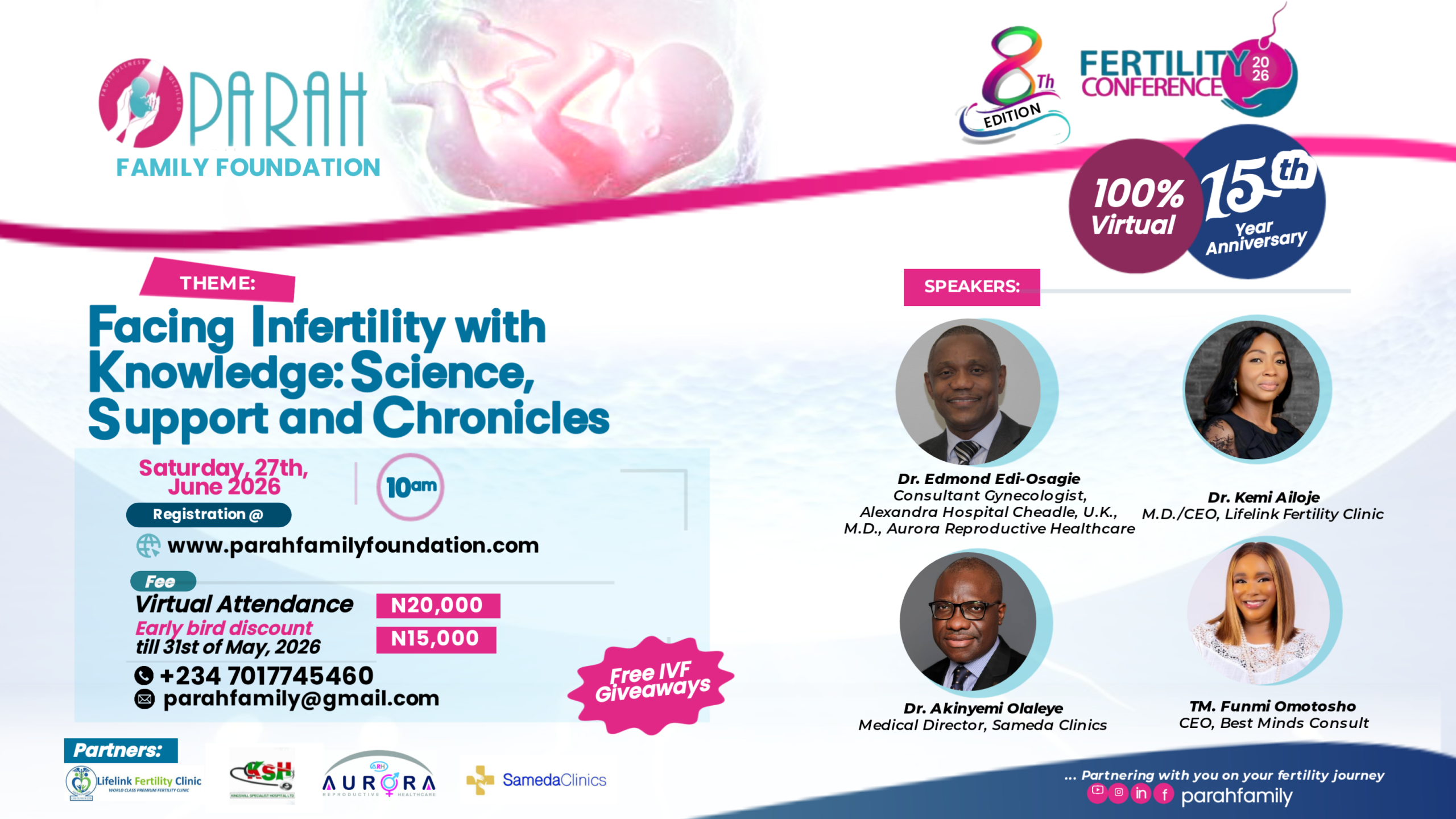 Parah Fertility Conference 2026 banner